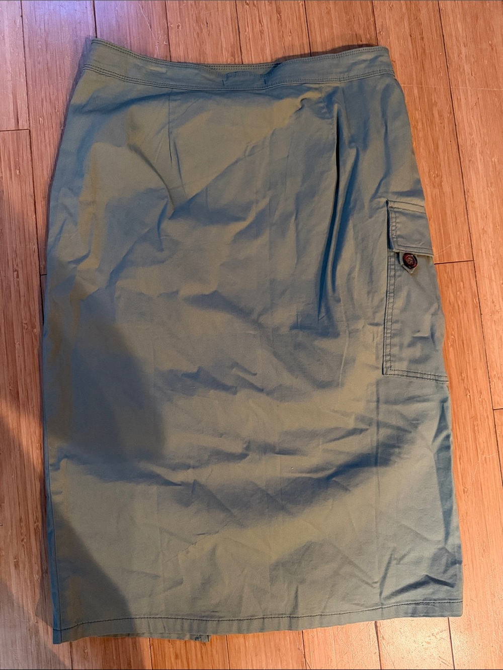 Classic Utility Cargo Skirt in Sage Green - Picture 5 of 7